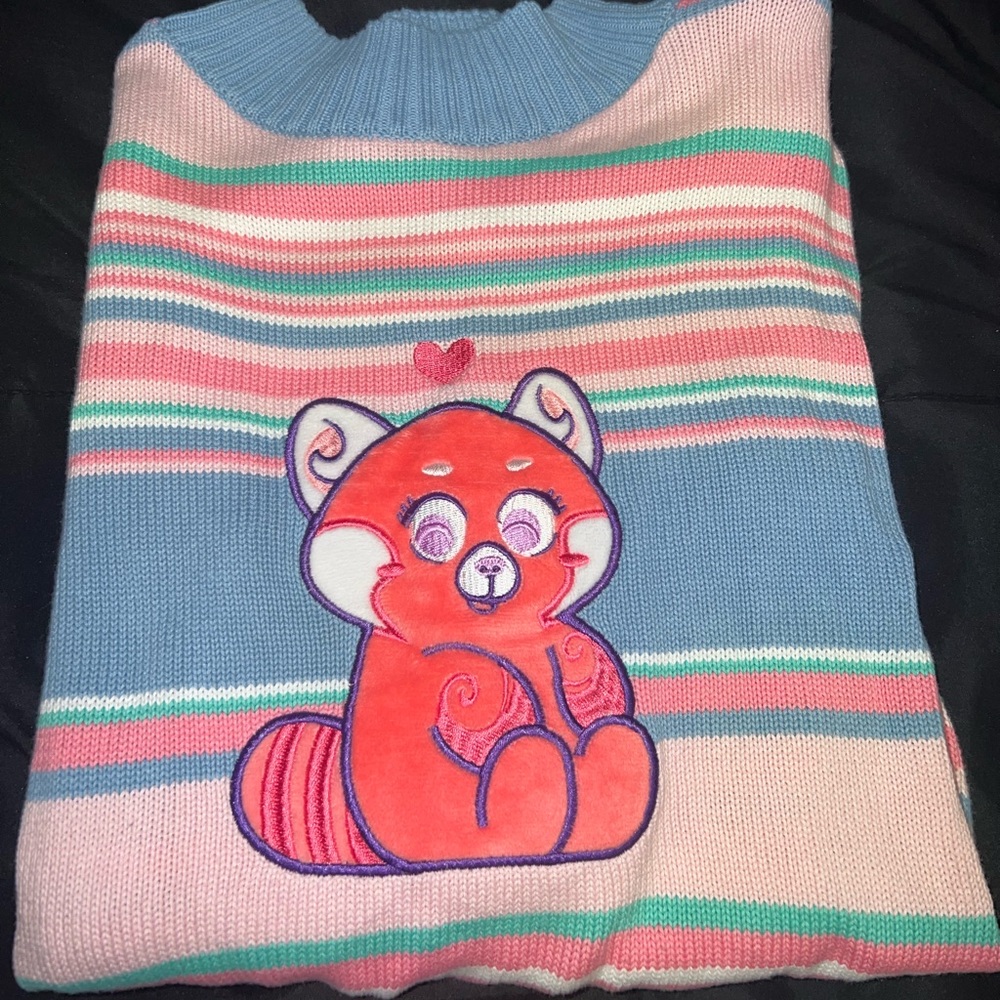 Turning Red Knit Sweater bought at Disney!
